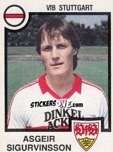Figurina Asgeir Sigurvinsson - German Football Bundesliga 1983-1984 n. 345 - Panini