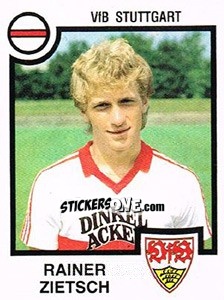 Cromo Rainer Zietsch - German Football Bundesliga 1983-1984 n. 353 - Panini