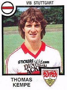 Figurina Thomas Kempe - German Football Bundesliga 1983-1984 n. 354 - Panini