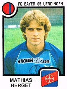 Sticker Mathias Herget - German Football Bundesliga 1983-1984 n. 358 - Panini