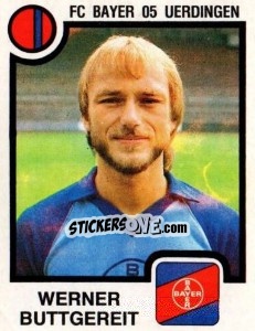 Sticker Werner Buttgereit - German Football Bundesliga 1983-1984 n. 360 - Panini