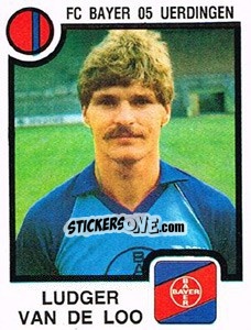 Sticker Ludger van de Loo - German Football Bundesliga 1983-1984 n. 362 - Panini