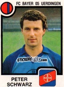 Sticker Peter Schwarz - German Football Bundesliga 1983-1984 n. 372 - Panini
