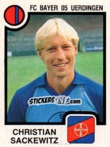 Cromo Christian Sackewitz - German Football Bundesliga 1983-1984 n. 374 - Panini