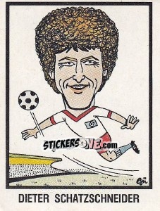 Cromo Dieter Schatzschneider - German Football Bundesliga 1983-1984 n. 454 - Panini