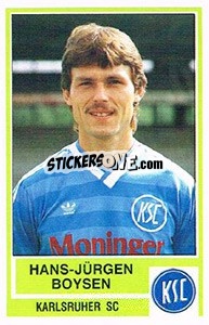 Cromo Hans-Jurgen Boysen - German Football Bundesliga 1984-1985 n. 189 - Panini