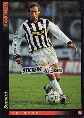 Figurina R. Nestor Sensini - GOLD Calcio 1992-1993 n. 159 - Score