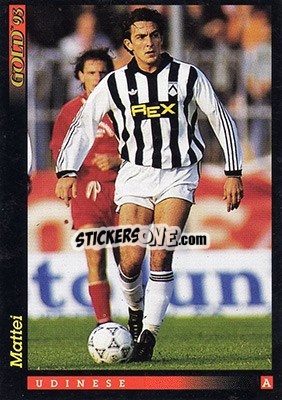 Cromo L. Mattei - GOLD Calcio 1992-1993 n. 160 - Score