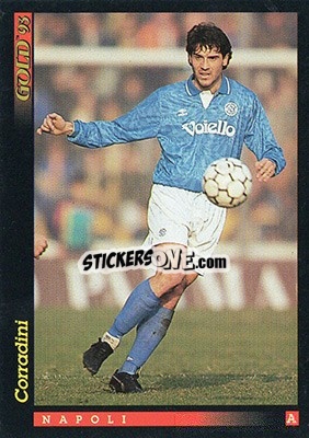 Figurina G. Corradini - GOLD Calcio 1992-1993 n. 105 - Score