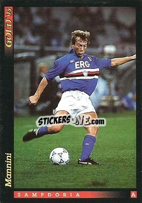 Cromo M. Mannini - GOLD Calcio 1992-1993 n. 140 - Score