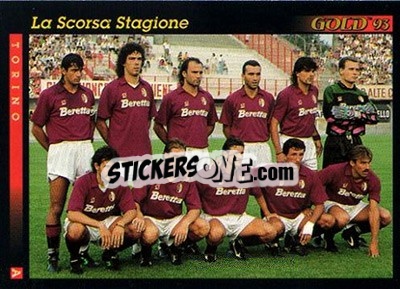 Cromo La Scorsa Stagione - GOLD Calcio 1992-1993 n. 146 - Score