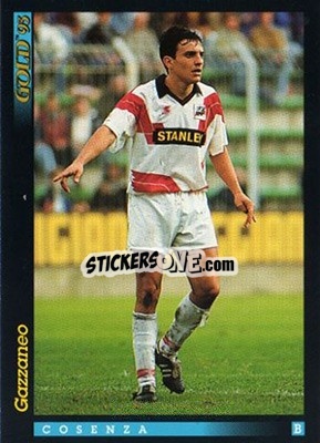 Cromo F. Gazzaneo - GOLD Calcio 1992-1993 n. 182 - Score