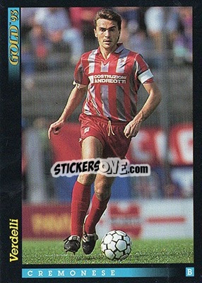 Cromo C. Verdelli - GOLD Calcio 1992-1993 n. 185 - Score