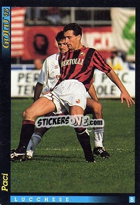 Cromo R. Paci - GOLD Calcio 1992-1993 n. 192 - Score