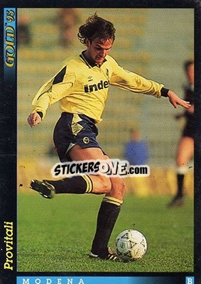 Cromo F. Provitali - GOLD Calcio 1992-1993 n. 195 - Score
