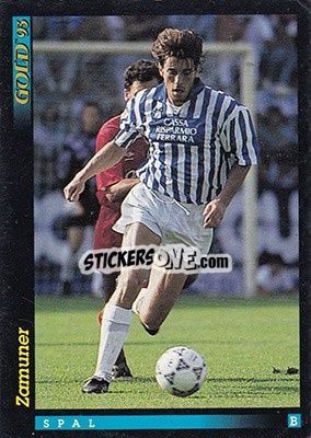 Cromo G. Zamuner - GOLD Calcio 1992-1993 n. 212 - Score