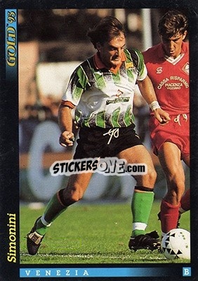 Cromo F. Simonini - GOLD Calcio 1992-1993 n. 222 - Score