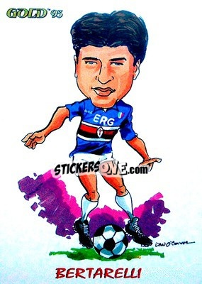 Sticker M. Bertarelli - GOLD Calcio 1992-1993 n. 231 - Score
