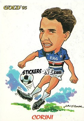 Figurina E. Corini - GOLD Calcio 1992-1993 n. 236 - Score