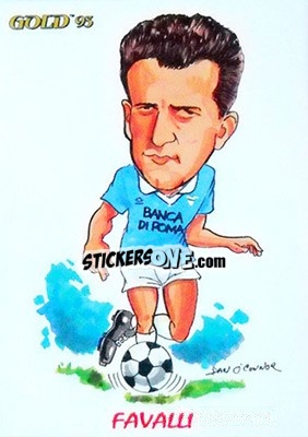 Cromo G. Favalli - GOLD Calcio 1992-1993 n. 245 - Score