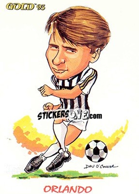 Cromo A. Orlando - GOLD Calcio 1992-1993 n. 253 - Score