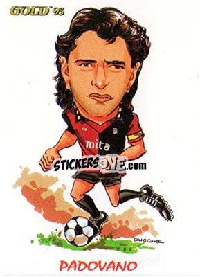 Cromo M. Padovano - GOLD Calcio 1992-1993 n. 254 - Score