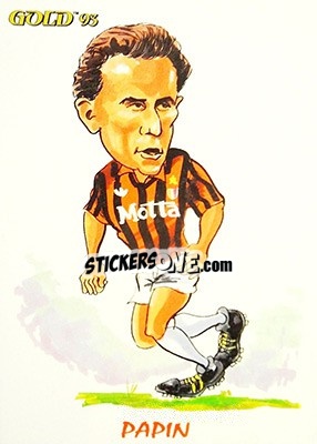 Cromo J. Papin - GOLD Calcio 1992-1993 n. 256 - Score