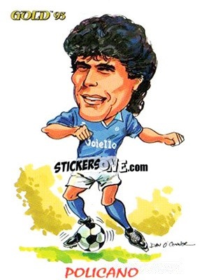 Figurina R. Policano - GOLD Calcio 1992-1993 n. 261 - Score