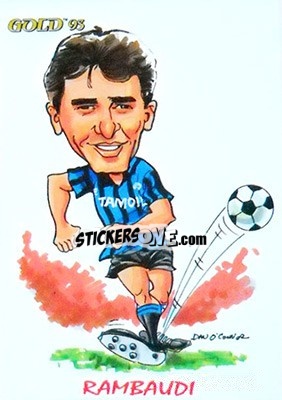 Cromo R. Rambaudi - GOLD Calcio 1992-1993 n. 264 - Score