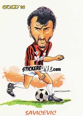 Cromo D. Savicevic - GOLD Calcio 1992-1993 n. 268 - Score