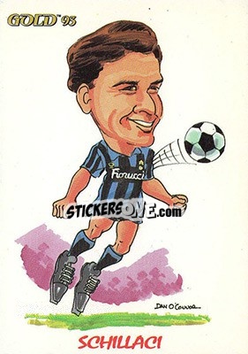 Figurina S. Schillaci - GOLD Calcio 1992-1993 n. 269 - Score