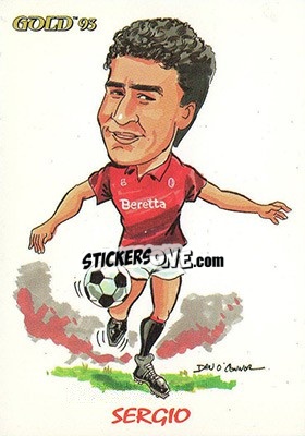 Figurina R. Sergio - GOLD Calcio 1992-1993 n. 270 - Score