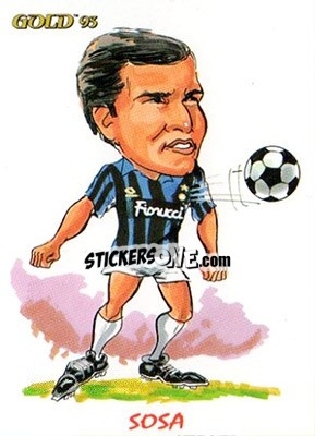 Cromo R. Sosa - GOLD Calcio 1992-1993 n. 274 - Score