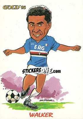 Figurina D. Walker - GOLD Calcio 1992-1993 n. 279 - Score