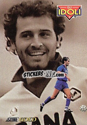 Figurina M. Lanna / L. Pellegrini - GOLD Calcio 1992-1993 n. 283 - Score