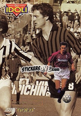 Figurina G. Venturin / F. Capello - GOLD Calcio 1992-1993 n. 285 - Score