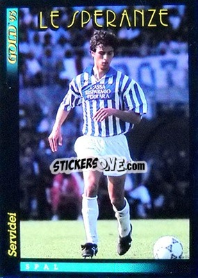 Cromo C. Servidei - GOLD Calcio 1992-1993 n. 300 - Score