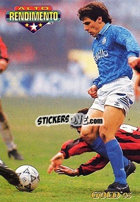 Figurina G. Zola - GOLD Calcio 1992-1993 n. 342 - Score