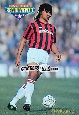 Cromo R. Gullit - GOLD Calcio 1992-1993 n. 343 - Score
