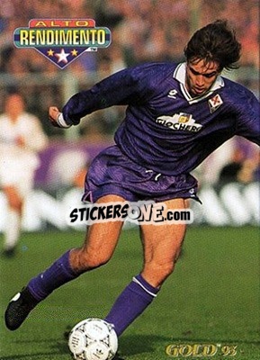 Sticker G. Batistuta - GOLD Calcio 1992-1993 n. 348 - Score