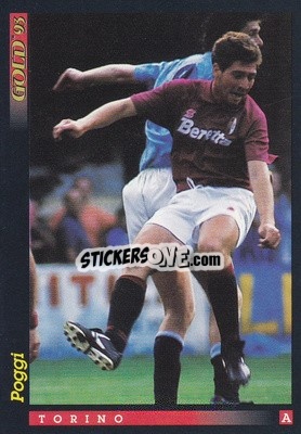 Cromo P. Poggi - GOLD Calcio 1992-1993 n. u24 - Score