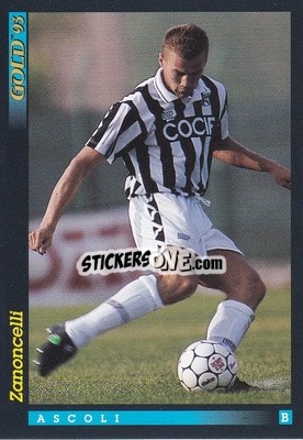 Figurina F. Zanoncelli - GOLD Calcio 1992-1993 n. u71 - Score