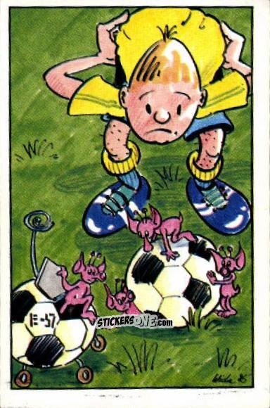 Cromo Cartoon - German Football Bundesliga 1985-1986 n. 328 - Panini
