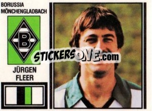 Cromo Jürgen Fleer - German Football Bundesliga 1980-1981 n. 327 - Panini