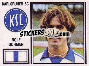 Cromo Rolf Dohmen - German Football Bundesliga 1980-1981 n. 203 - Panini