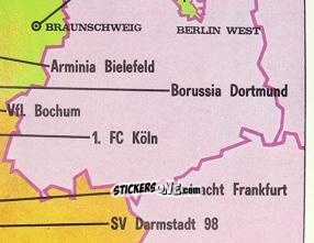 Cromo Map (4) - German Football Bundesliga 1978-1979 n. 4 - Panini