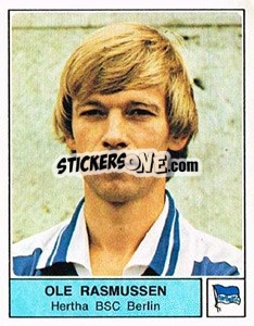 Sticker Ole Rasmussen - German Football Bundesliga 1978-1979 n. 16 - Panini