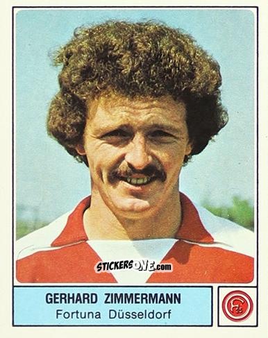 Sticker Gerhard Zimmermann - German Football Bundesliga 1978-1979 n. 124 - Panini