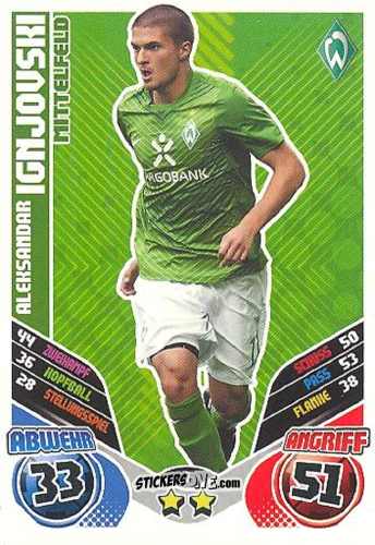 Figurina Aleksandar Ignjovski - German Football Bundesliga 2011-2012. Match Attax Extra n. 7 - Topps
