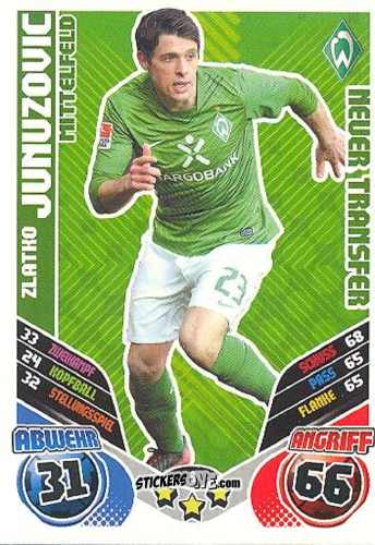 Figurina Zlatko Junuzovic - German Football Bundesliga 2011-2012. Match Attax Extra n. 8 - Topps